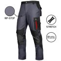 SPODNIE DO PASA ULTRATECH RIP-STOP STRETCH GREY ROZM. 46