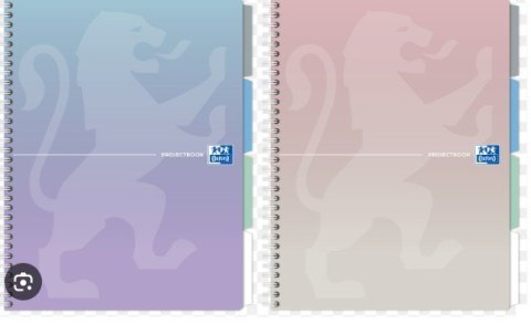 Kołozeszyt OXFORD A4 80k PASTEL ruchome przekładki 400182938