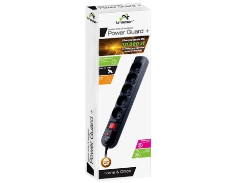 Listwa zasilająca TRACER PowerGuard 1.8m 5 gniazd TRALIS30406 SALE