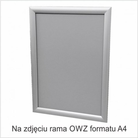 Ramka plakatowa OWZ 25mm profil alu ostre narożniki A3 TZW25/A3BG 2X3 Ramka plakatowa OWZ 25mm profil alu ostre narożniki A3 TZW25/A3BG 2X3