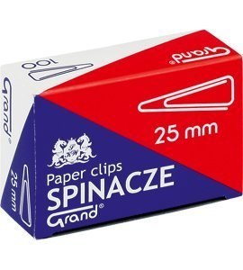Spinacz T-25 mm GRAND trójkątny 10op x 100sztuk 110-1385 Spinacz T-25 mm GRAND trójkątny 10op x 100sztuk 110-1385