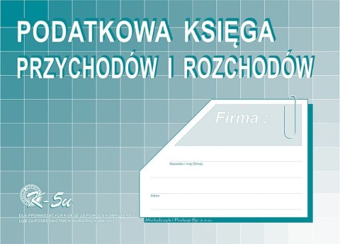 K-5U Podatkowa księga przychodów i rozchodów (komputerowa) A4 MICHALCZYK K-5U Podatkowa księga przychodów i rozchodów (komputerowa) A4 MICHALCZYK