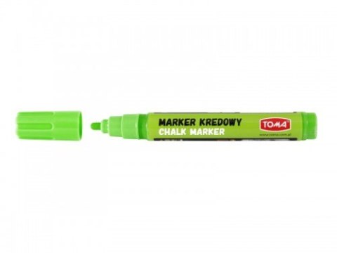 Marker kredowy, końcówka okrągła 4,5mm, 8g tuszu zielony TO-292 Toma Marker kredowy, końcówka okrągła 4,5mm, 8g tuszu zielony TO-292 Toma
