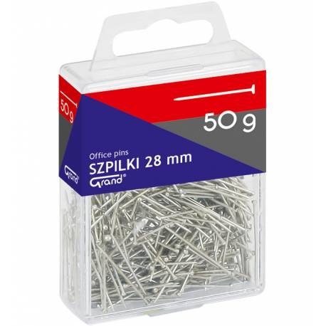 Szpilki 50g, plastikowe opakowanie GRAND 110-1638 Szpilki 50g, plastikowe opakowanie GRAND 110-1638