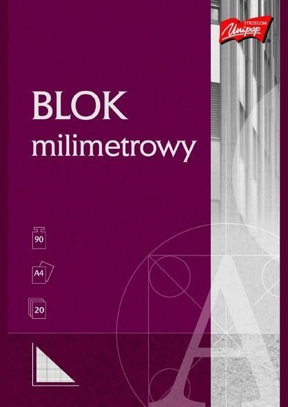 Blok milimetrowy A4 20kartek UNIPAP Blok milimetrowy A4 20kartek UNIPAP