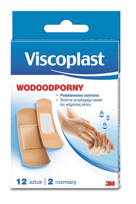 Zestaw plastrów VISCOPLAST, wodoodporne, 12szt. UU001624731 Zestaw plastrów VISCOPLAST, wodoodporne, 12szt. UU001624731