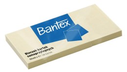 Bloczek samoprzylepne 50x40mm x 3, 100 kartek, żółty BANTEX 400086386