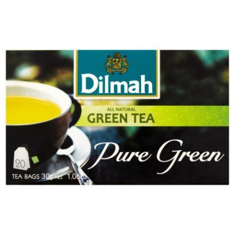 Herbata DILMAH PURE GREEN TEA ekspresowa (20 torebek) 1,5g zielona Herbata DILMAH PURE GREEN TEA ekspresowa (20 torebek) 1,5g zielona
