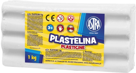 Plastelina Astra 1 kg biała, 303111001 Plastelina Astra 1 kg biała, 303111001