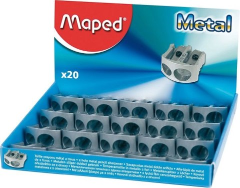 Temperówka Metalowa Classic z 2 otworami MAPED 506700 Temperówka Metalowa Classic z 2 otworami MAPED 506700
