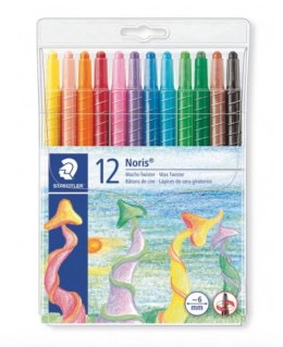 Twistery woskowe Noris Club, 12 kol. w etui, Staedtler S 221 NWP12