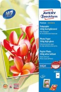 Papier foto wysokobłyszczący 2556-20 A4 20 ark. Premium, biały, 250g, Avery Zweckform (X)