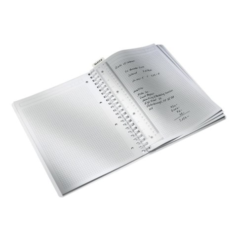 Kołonotatnik w kratkę A4 PP Leitz WOW, zielony 46380054 Kołonotatnik w kratkę A4 PP Leitz WOW, zielony 46380054