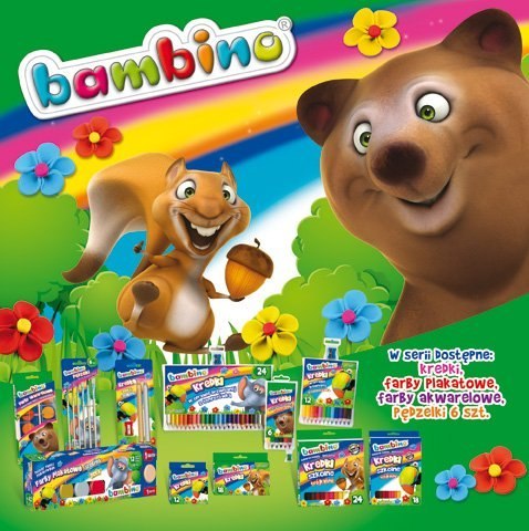 Plastelina BAMBINO 18kol.kwadrat Plastelina BAMBINO 18kol.kwadrat