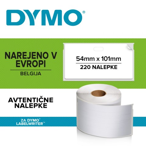 Identyfikator transportowy imienny - 101 x 54 mm, biały DYMO S0722430 Identyfikator transportowy imienny - 101 x 54 mm, biały DYMO S0722430