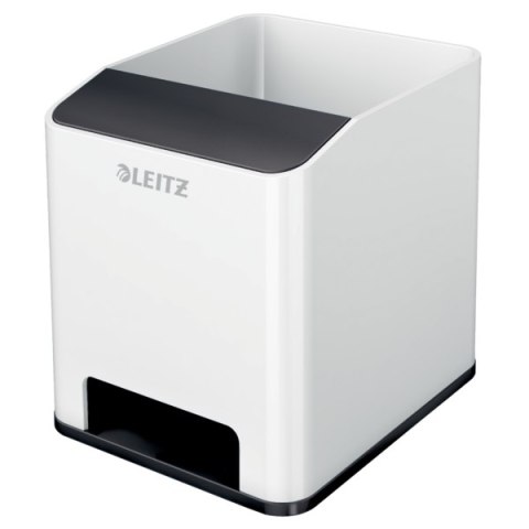 Kubek na długopisy Leitz WOW ze wzmacniaczem dźwięku, czarny 53631095 .