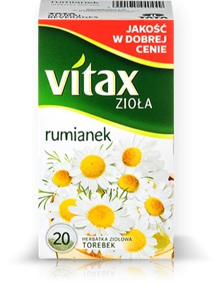 Herbata VITAX RUMIANEK 20t *1,5g ziołowa bez zawieszki Herbata VITAX RUMIANEK 20t *1,5g ziołowa bez zawieszki
