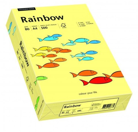 Papier xero kolorowy RAINBOW jasnożółty R12 88042297