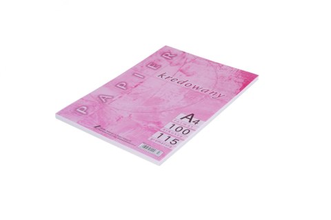 Papier kredowy A4 115g kredowany (100 arkuszy) KRESKA Papier kredowy A4 115g kredowany (100 arkuszy) KRESKA