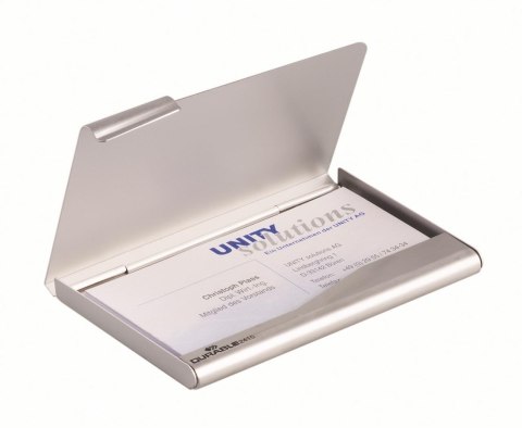 Wizytownik metalowy srebrny BISINESS CARD BOX 241523 90x55mm DURABLE Wizytownik metalowy srebrny BISINESS CARD BOX 241523 90x55mm DURABLE