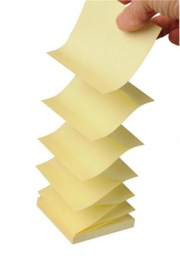 Bloczek samoprzylepny POST-IT_ Super sticky Z-Notes (R330-SSCY-VP20), 76x76mm, 16x90 kart., zółty, 4 bloczki gratis