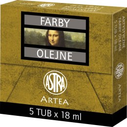 Farba olejna Astra tuba 18ml - brunat ciemny, 83410950