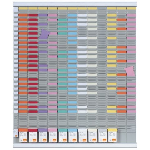 Planer roczny T-Card Nobo, 13 kolumn, 54 okienka 2911200