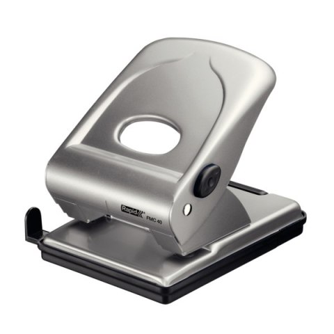 Dziurkacz FMC40 RAPID srebrny 40 kartek duży metalowy 21835602 Dziurkacz FMC40 RAPID srebrny 40 kartek duży metalowy 21835602