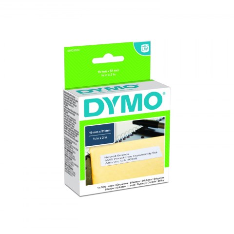 Etykiety DYMO różnego przeznaczenia - 19 x 51 mm, biały S0722550 Etykiety DYMO różnego przeznaczenia - 19 x 51 mm, biały S0722550