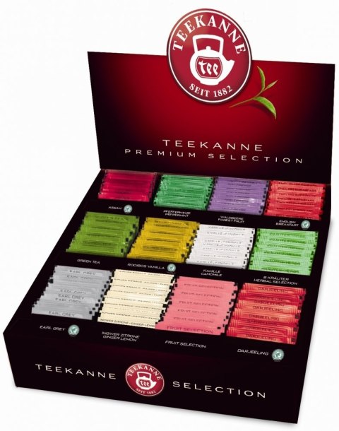 Herbata TEEKANNE Premium Selection - 12 smaków x 15 kopert (180szt) Herbata TEEKANNE Premium Selection - 12 smaków x 15 kopert (180szt)