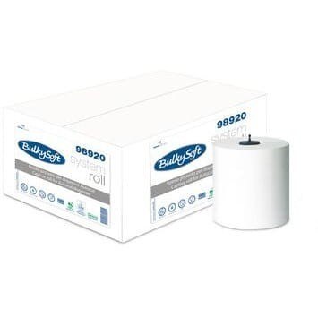 Ręcznik systemowy w roli (6 rolek) 150m 2w BulkySoft 100% celulozy 98920 Ręcznik systemowy w roli (6 rolek) 150m 2w BulkySoft 100% celulozy 98920