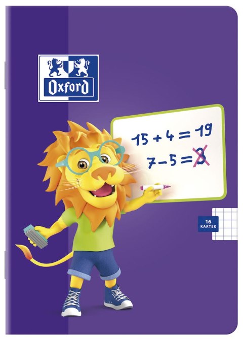 Zeszyt A5 16k, linia podwójna kolorowa, OXFORD, LION 400106954 Zeszyt A5 16k, linia podwójna kolorowa, OXFORD, LION 400106954