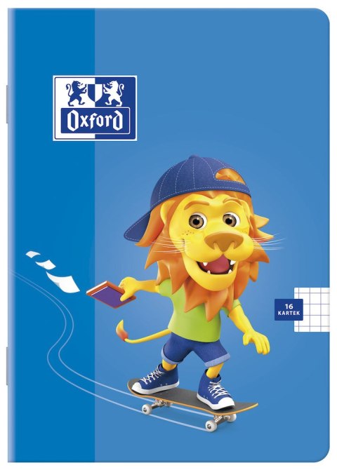 Zeszyt A5 16k, linia podwójna kolorowa, OXFORD, LION 400106954 Zeszyt A5 16k, linia podwójna kolorowa, OXFORD, LION 400106954
