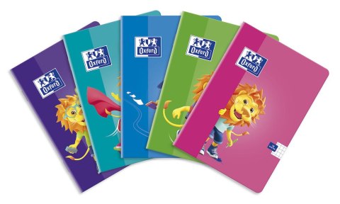 Zeszyt A5 16k, linia podwójna kolorowa, OXFORD, LION 400106954 Zeszyt A5 16k, linia podwójna kolorowa, OXFORD, LION 400106954