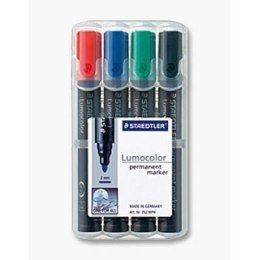 Marker Lumocolor, wodoodporny, okrągły, 4 kol. (2, 3, 5, 9) w etui box, Staedtler S 352 WP4