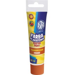 Farba plakatowa Astra tuba 30 ml - pomarańczowa, 301107001