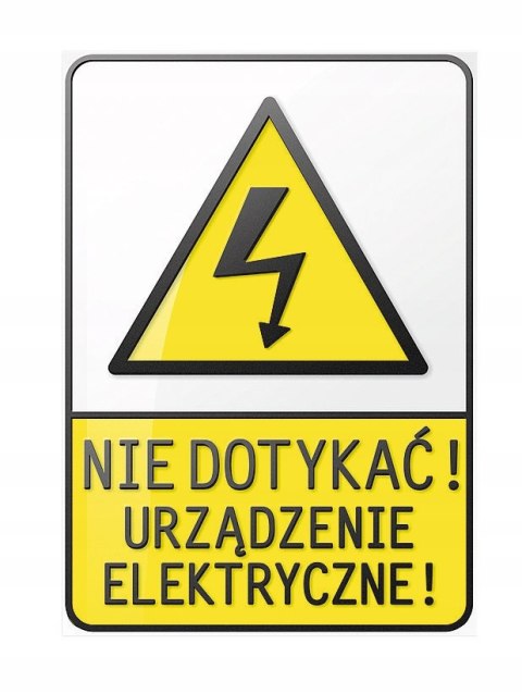 Tabliczka Nie dotykać urządzenie elektryczne ZZ-1eoa/913ZN (X)