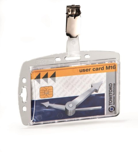 Etui do kart identyfikacyjnych 54x85mm z klipem (25 szt.) 8005-19 Etui do kart identyfikacyjnych 54x85mm z klipem (25 szt.) 8005-19