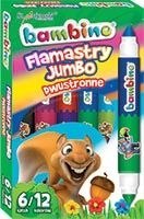 Flamastry BAMBINO dwustronne Jumbo 6 sztuk/12 kol. 5938 Flamastry BAMBINO dwustronne Jumbo 6 sztuk/12 kol. 5938