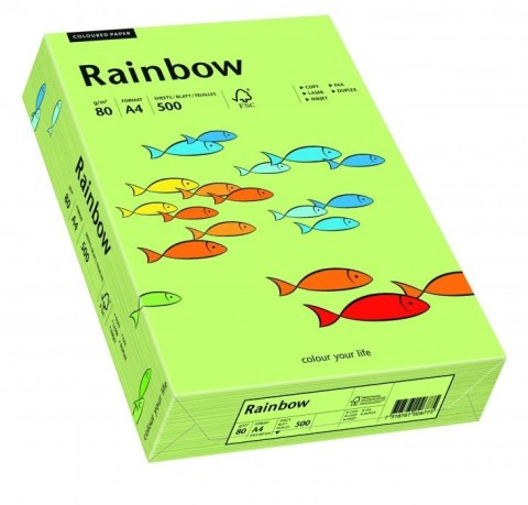 Papier xero kolorowy RAINBOW jasnozielony R74 88042607 Papier xero kolorowy RAINBOW jasnozielony R74 88042607