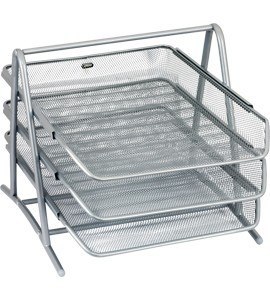 Stojak na dokumenty GR-069S srebrny metalowy siatka GRAND 120-1118 Stojak na dokumenty GR-069S srebrny metalowy siatka GRAND 120-1118