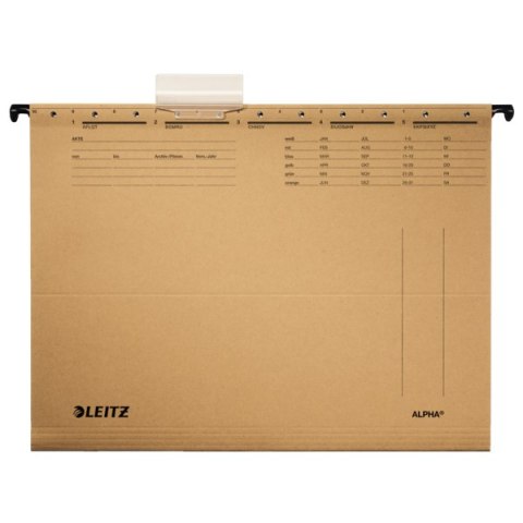 Teczki zawieszane ALPHA, siarczanowy, Leitz 19150000 Teczki zawieszane ALPHA, siarczanowy, Leitz 19150000