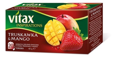 Herbata VITAX INSPIRATIONS TRUSKAWKA I MANGO 20t*2g zawieszka