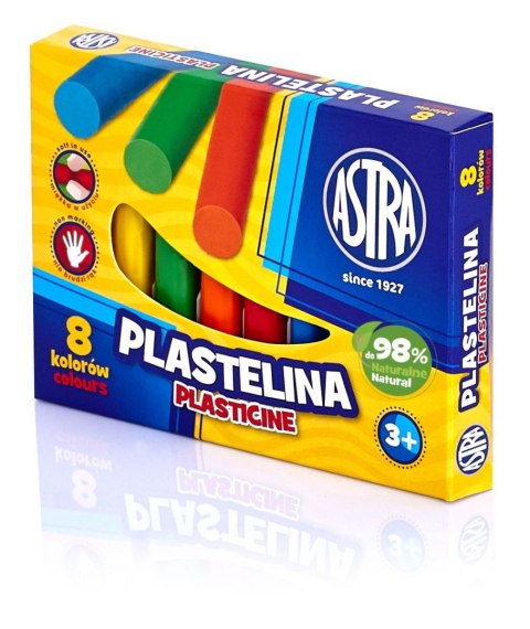 Plastelina Astra 8 kolorów, 83814902 Plastelina Astra 8 kolorów, 83814902