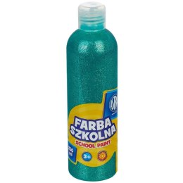 Farba szkolna Astra 250 ml - brokatowa zielona, 301217041