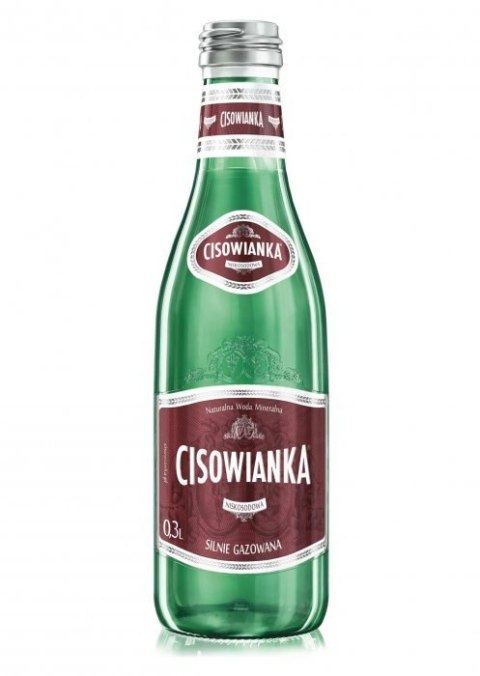 Woda CISOWIANKA 0.3l Silny Gaz szkło