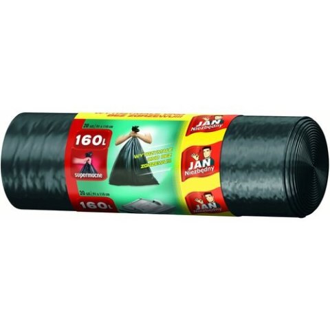 JAN NIEZBĘDNY Worki LD czarne 160l 20 szt. 24787 JAN NIEZBĘDNY Worki LD czarne 160l 20 szt. 24787