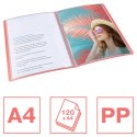 Album ofertowy Esselte ColourBreeze, z 60 koszulkami, koralowy 628443 Esselte