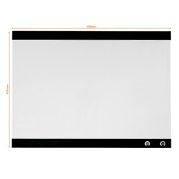 Magnetyczna tabliczka suchościeralna z klipsem na notatki 430x580mm Nobo 1903859