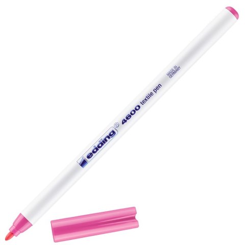 Marker do tkanin okrągła końcówka 1 mm różowy Edding 4600/009/R Marker do tkanin okrągła końcówka 1 mm różowy Edding 4600/009/R